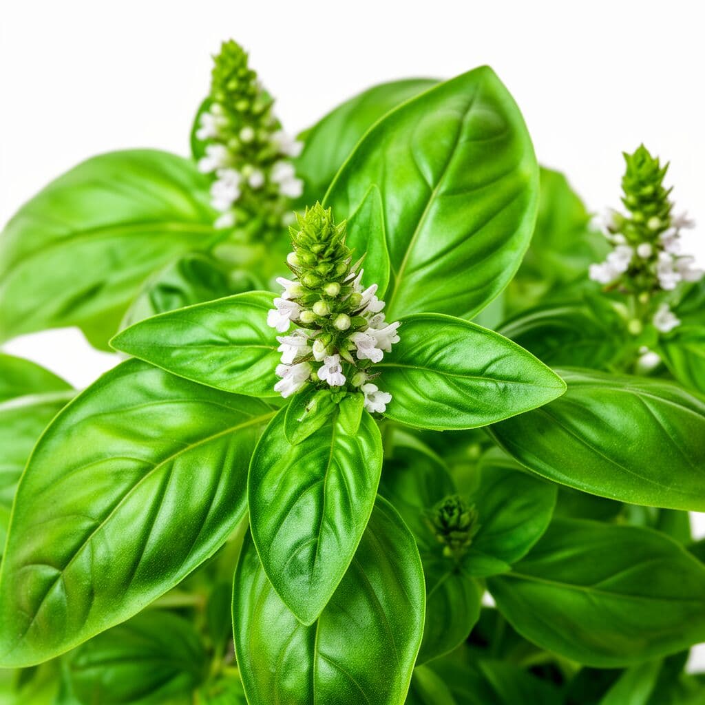 Sweet Basil — bright green aromatic leaves